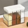 4PCS/Set Combination Pepper Salt Shakers Seasoning Spice Jar