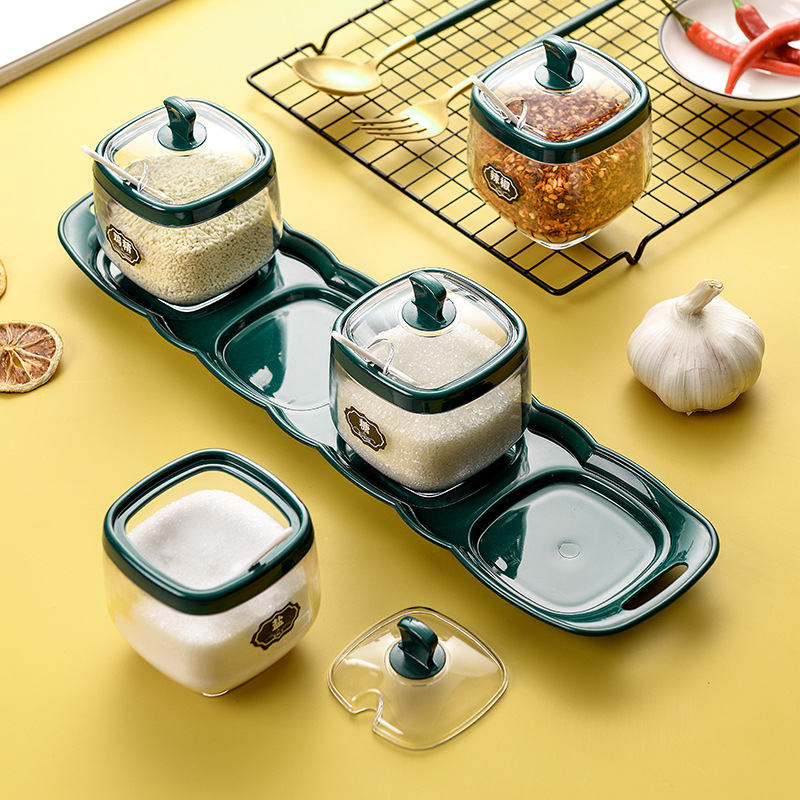 Kitchen Light Luxury Salt Monosodium Glutamate Seasoning Box