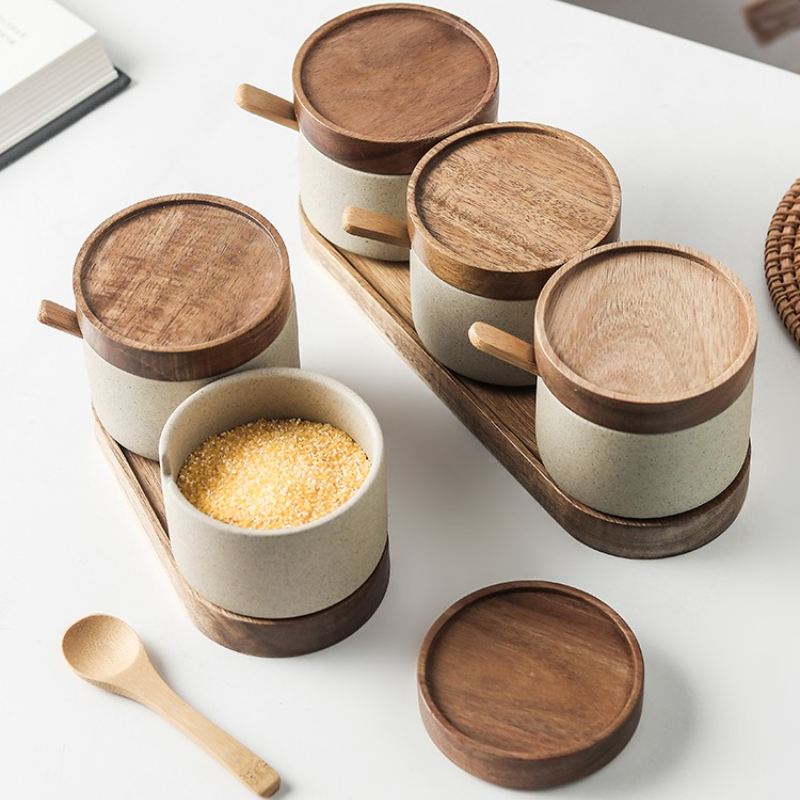 Ceramic Retro Seasoning Jar