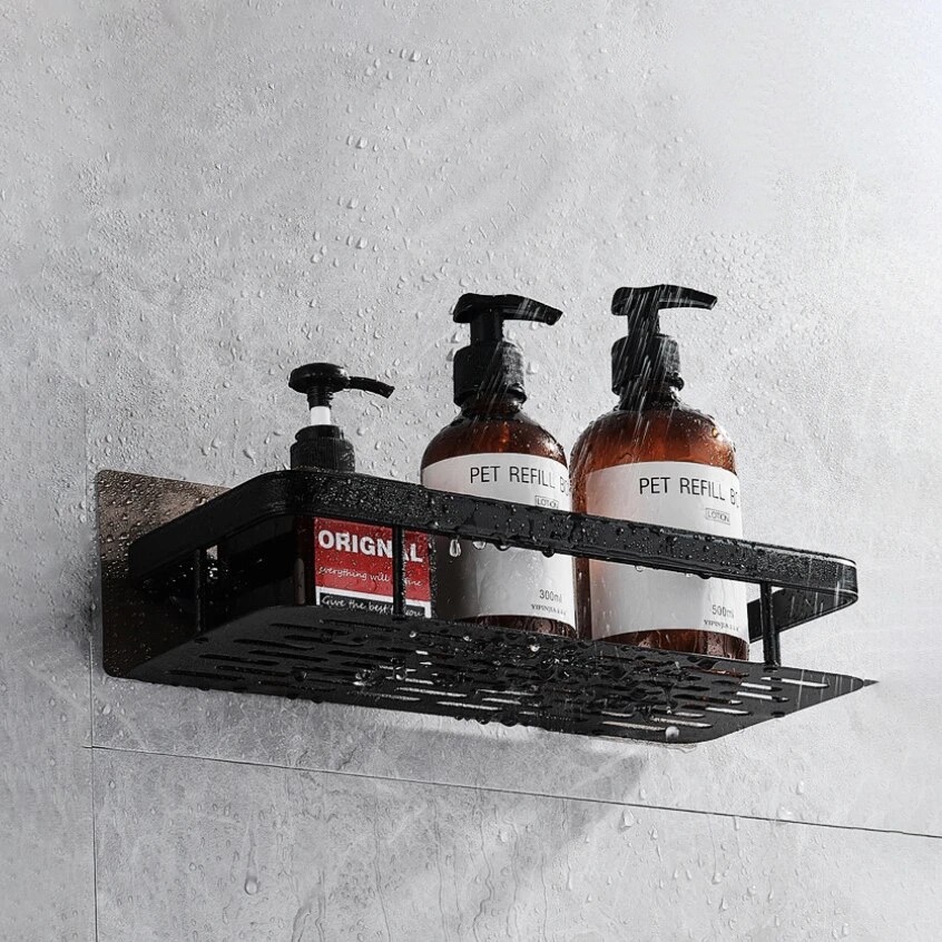 Corner Storage Rack No Drill Wall-Mounted Bathroom Shelves