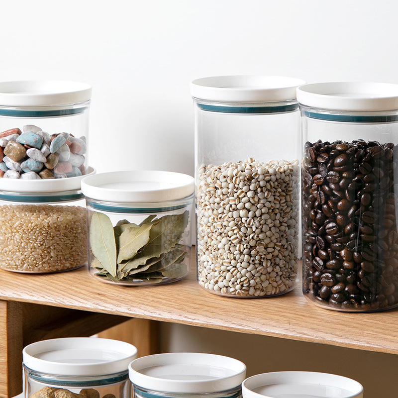 700ml Sealed Ring Transparent Bottles Kitchen Storage Box