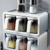 Wall Hanging Kitchen Organizer And Storage Container