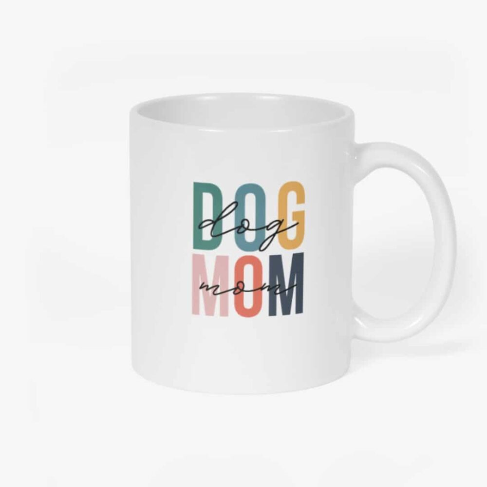 Dog Mom Colours Mug
