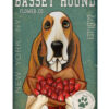 Basset Hound Dog Dog Flower Co Miniature Basset Hound Puppies Lover Poster
