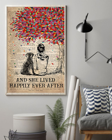 Dog Labrador Happily ever After |  Poster Wall Art Home Decor
