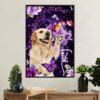 Golden Retriever Poster | Dog Paws | Wall Art Gift for Dog Puppies Lover